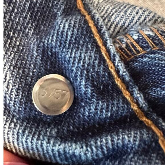 Levi’s 501 Button Fly Jeans 38x32 | Straight Fit Vintage Blue Denim Pants - Picture 9 of 9